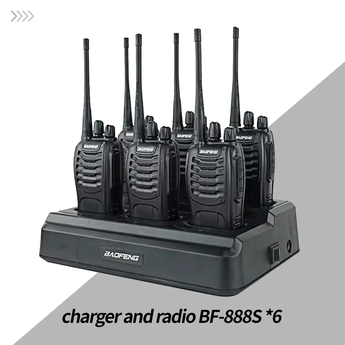 6Pack Baofeng 888S Walkie Talkie UHF Two Way Radio Long Range for Adult Radio Walkie Talkies Portable Transceiver For Handheld