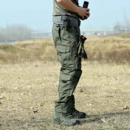 Men's Tactical Cargo Pants – Waterproof Multi-Pocket Outdoor Hiking Trousers