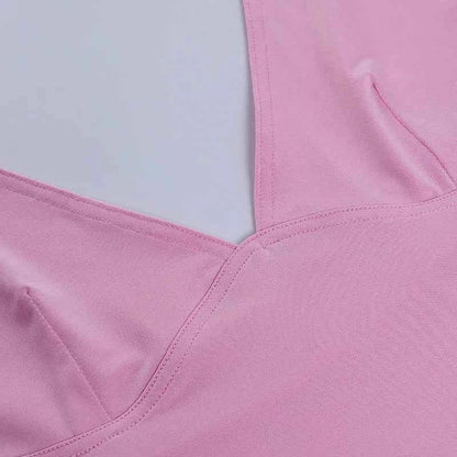 Summer Halter Camisole Tank Top Women V-Neck Sexy Tanks Camis Skinny Backless Pink Corset Tee Shirt Femme Tops WomanT-shirt