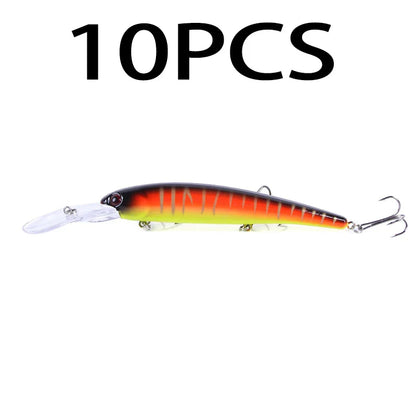 Deep Diving Minnow Wobbler Lure – 16.5cm, 21g, 2.5-4.5m Depth, Bass Pike Perch, 3 Colors