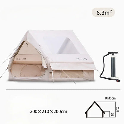 Fully Automatic Inflatable Camping Tent – 6.3m, Waterproof Oxford, Electric or Pump Inflation