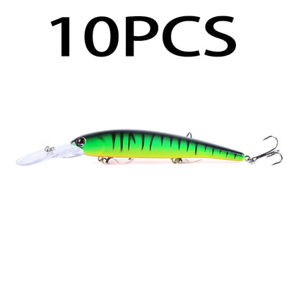 Deep Diving Minnow Wobbler Lure – 16.5cm, 21g, 2.5-4.5m Depth, Bass Pike Perch, 3 Colors