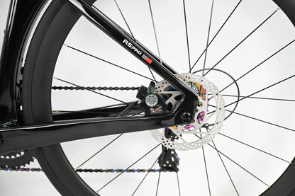 R5pro Carbon Fiber Road Bike 22/24 Speed Racing with Hydraulic Disc Brakes Available in 7 Sizes - 43.5/46/48/50/52/54/56