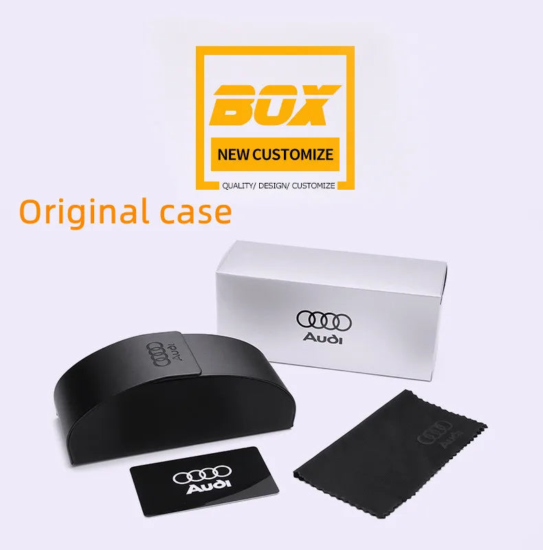 Polarized UV400 Driving Sunglasses for Men & Women — Square Frame, Auto Enthusiast Gift