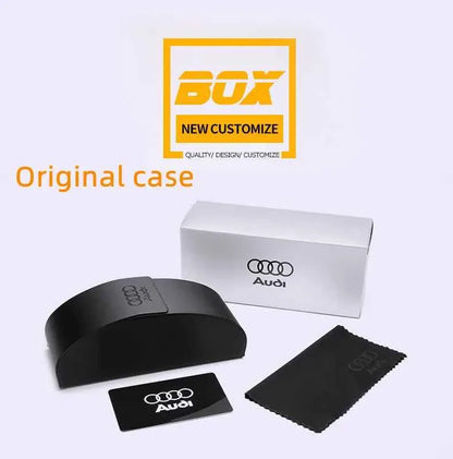 Audi UV400 Polarized AntiGlare Retro Flight Sunglasses Glasses for Motorcycle Classic FrogEye Outdoor Glasses Men Women 501
