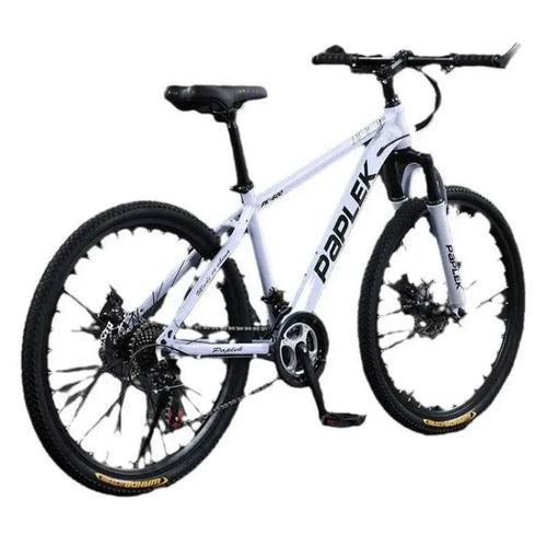 Mountain Bike for Adult Men Women, Students Kids, Aluminum Alloy Shifting Gears Disc Brakes Shock Absorption Butterfly Handlebar
