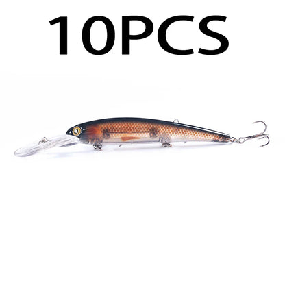 Deep Diving Minnow Wobbler Lure – 16.5cm, 21g, 2.5-4.5m Depth, Bass Pike Perch, 3 Colors
