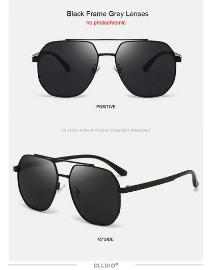 CLLOIO Classic Photochromic Sunglasses Men Women Polarized Driving Shades Sun Glasses Travel Anti-glare Chameleon Glasses