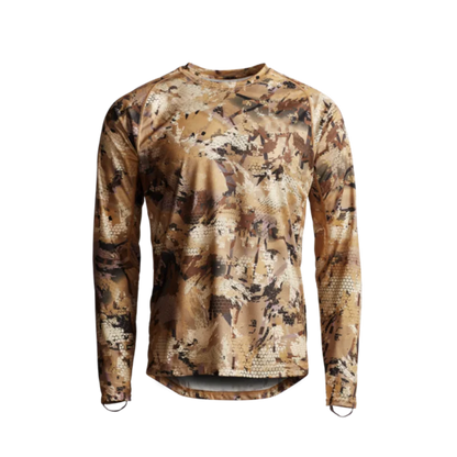 Men's Long Sleeve Camo Hunting & Fishing Pullover – Anti-Bacterial, Quick-Dry, Sizes M–XXXL