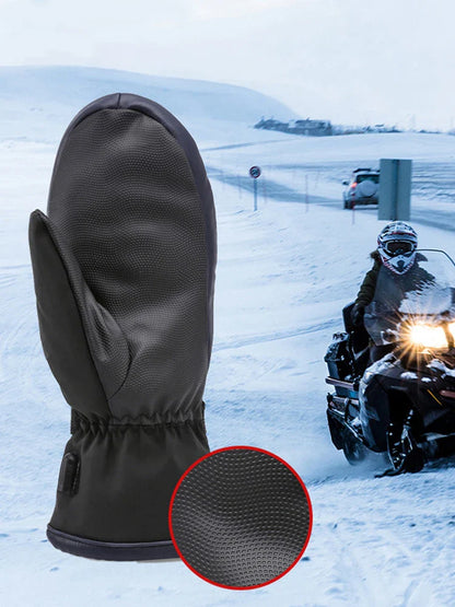 USB Electric Heated Gloves – Waterproof 3-Temperature Gloves for Hiking, Climbing & Cycling