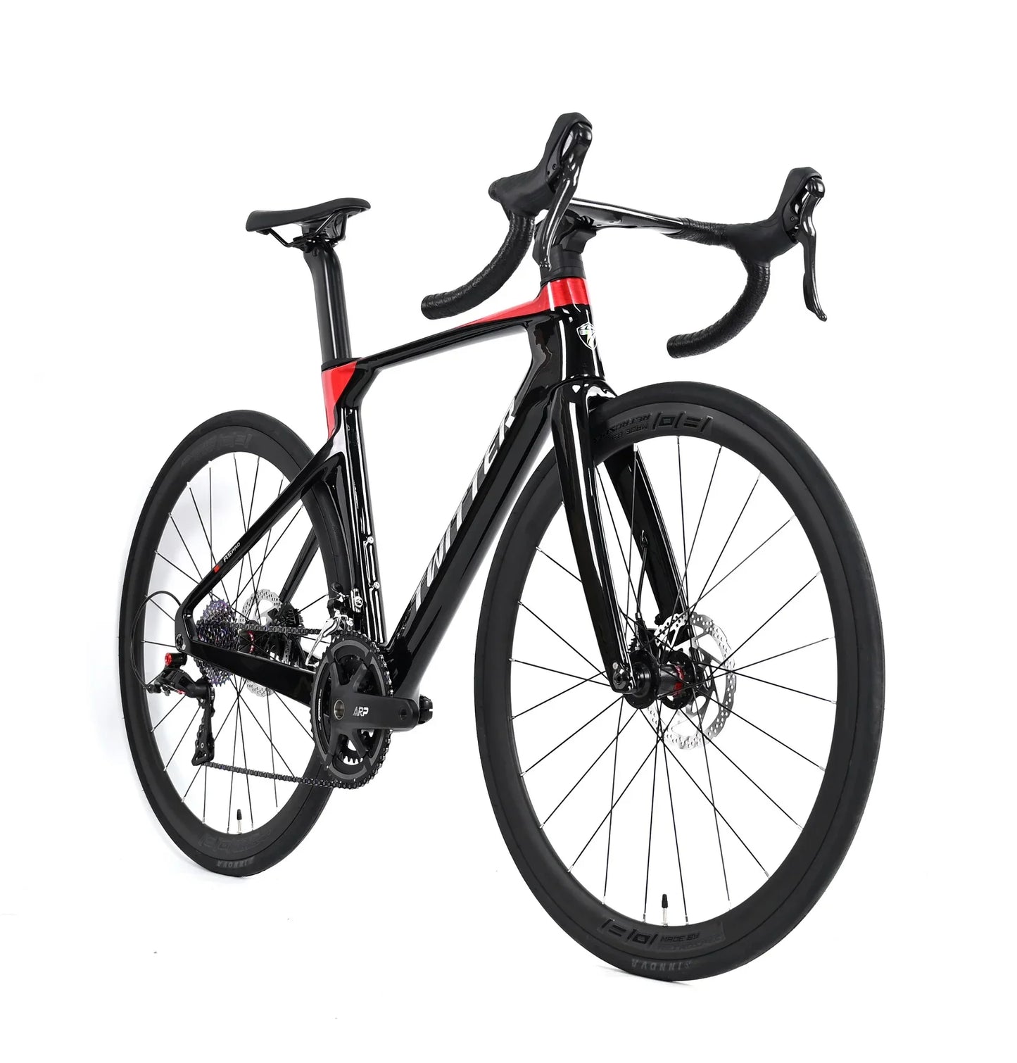 R5pro Carbon Fiber Road Bike 22/24 Speed Racing with Hydraulic Disc Brakes Available in 7 Sizes - 43.5/46/48/50/52/54/56