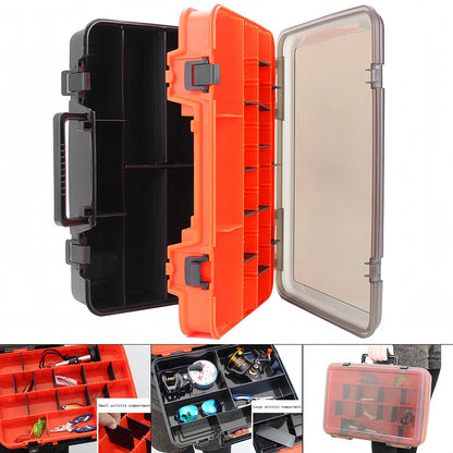 Double-Layer Portable Fishing Tackle Box – ABS Plastic, 3 Colors