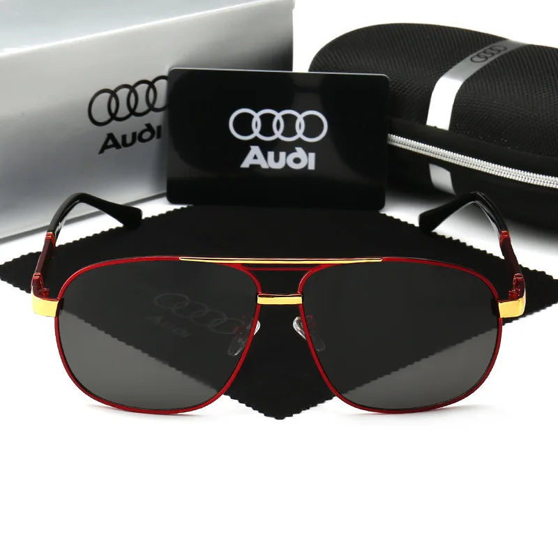 Polarized UV400 Driving Sunglasses for Men & Women — Square Frame, Auto Enthusiast Gift