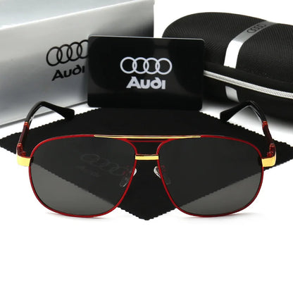 Polarized UV400 Driving Sunglasses for Men & Women — Square Frame, Auto Enthusiast Gift