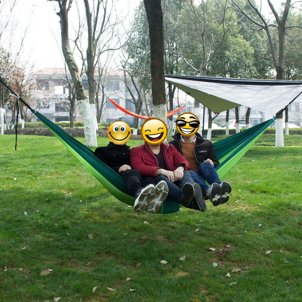 Portable Camping Hammock – Lightweight Nylon Parachute Hammock for Outdoor & Garden