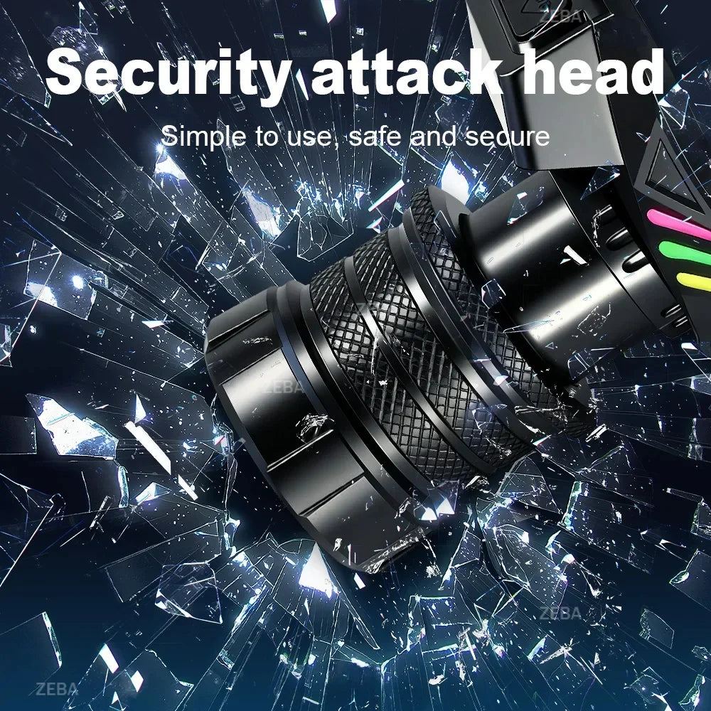 Super Bright Headlamp with Dual Laser & Motion Sensor – USB Rechargeable 18650 Torch for Fishing, Running & Fog