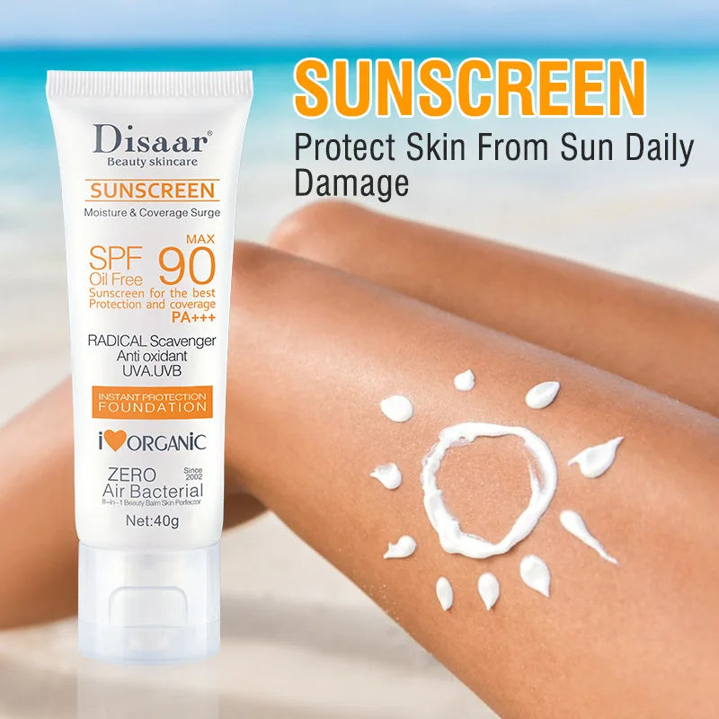 SPF 90+ Waterproof Sunscreen – UV Sun Cream for Face & Body, Outdoor & Seaside Protection