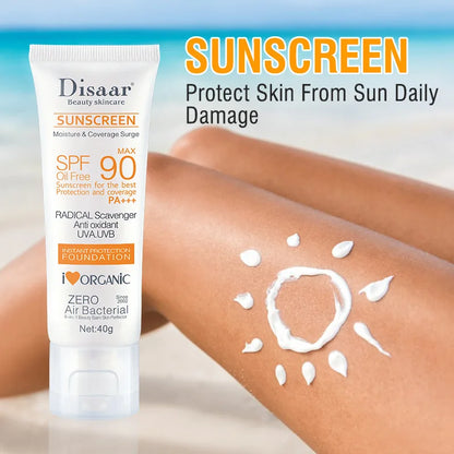 SPF 90+ Waterproof Sunscreen – UV Sun Cream for Face & Body, Outdoor & Seaside Protection