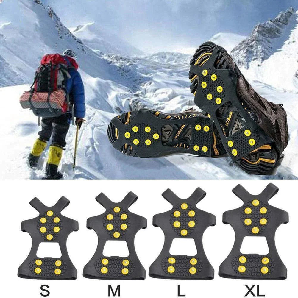 Ice & Snow Traction Cleats – Anti-Slip Crampon Spikes for Boots, Hiking & Winter Sports