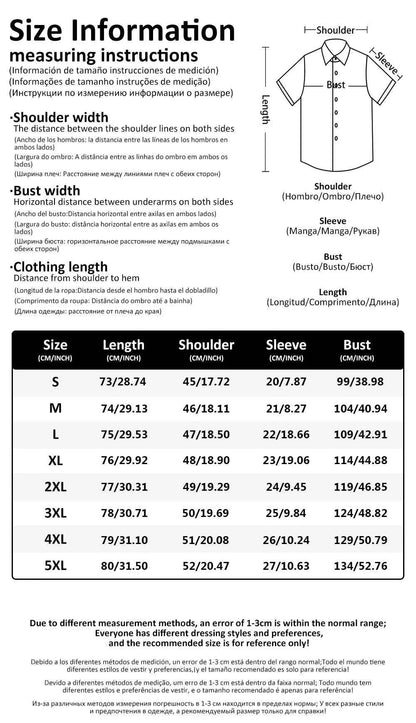 Men's Shirt Vocation Bus 3d Print Shirt Men Fashion Shirts Single-Breasted Short Sleeve Hawaiian Shirt Beach Dart Blouse Clothes