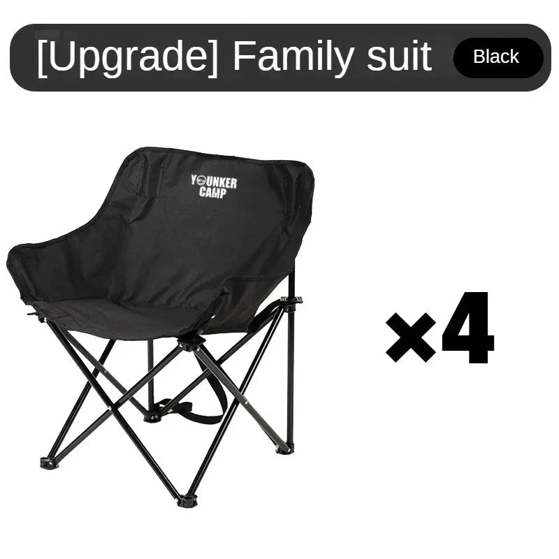 Outdoor Folding Moon Chair Portable Chair Camping Chair Picnic Gear Fishing Small Horse Stool Student Sketching