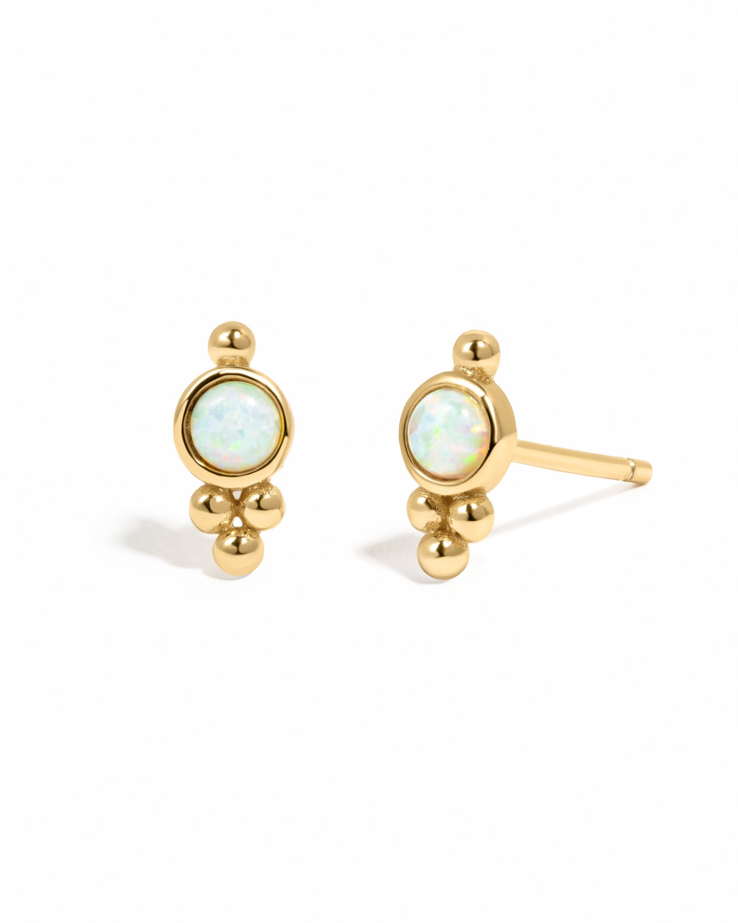 Embellished Opal Studs