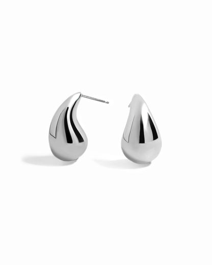 Tear Drop Hoop Earrings