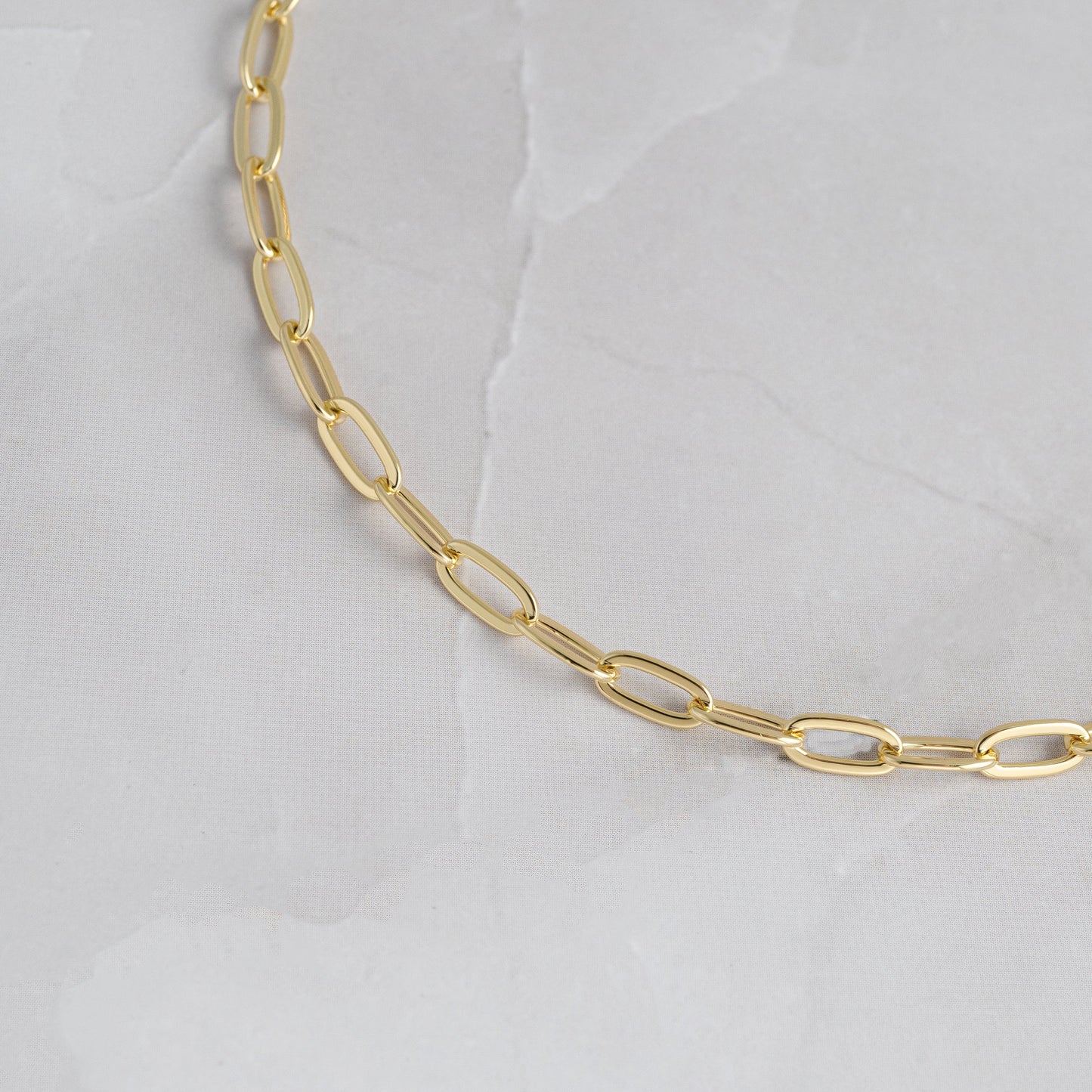 Small Paperclip Anklet