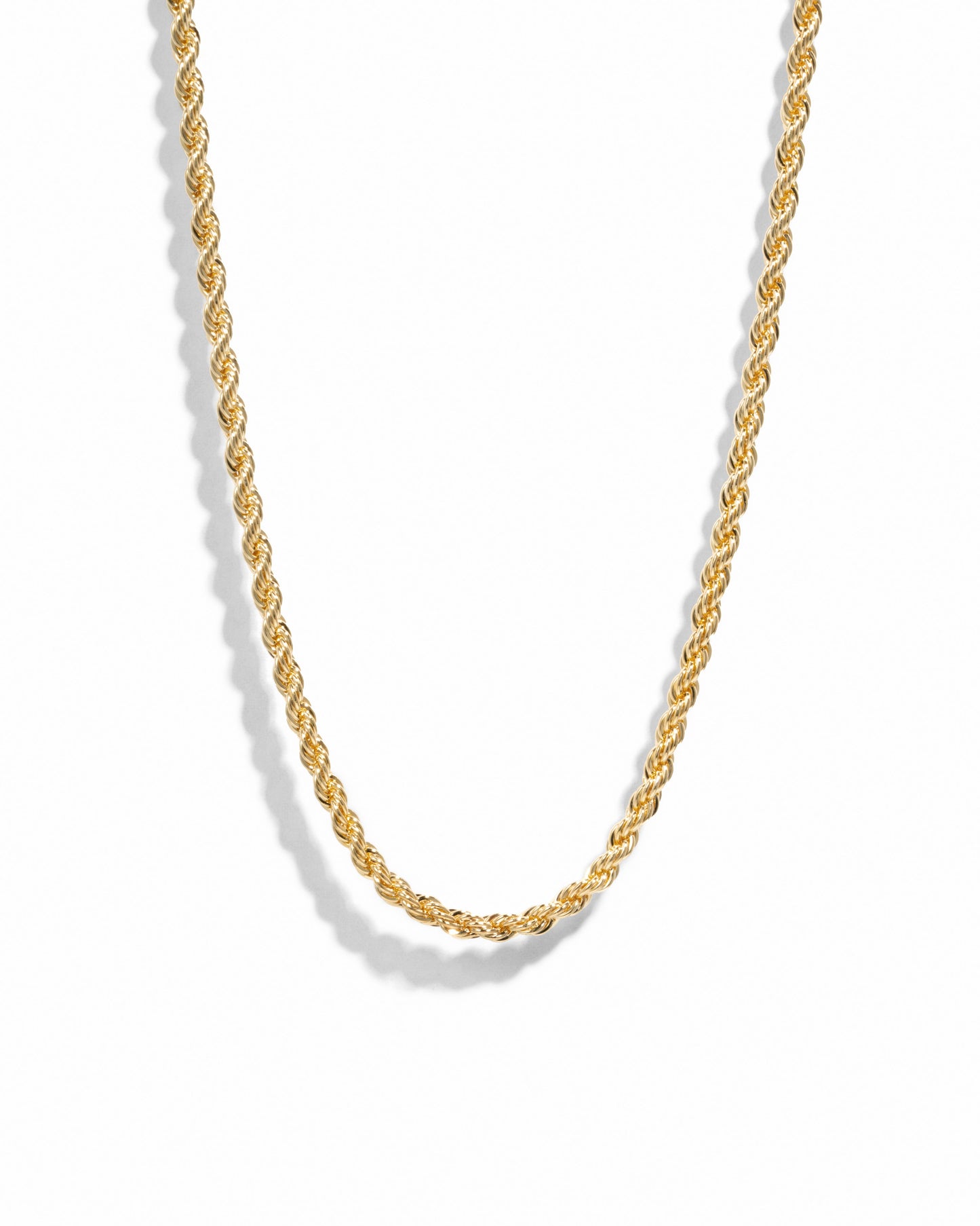 Gold Rope Chain Necklace