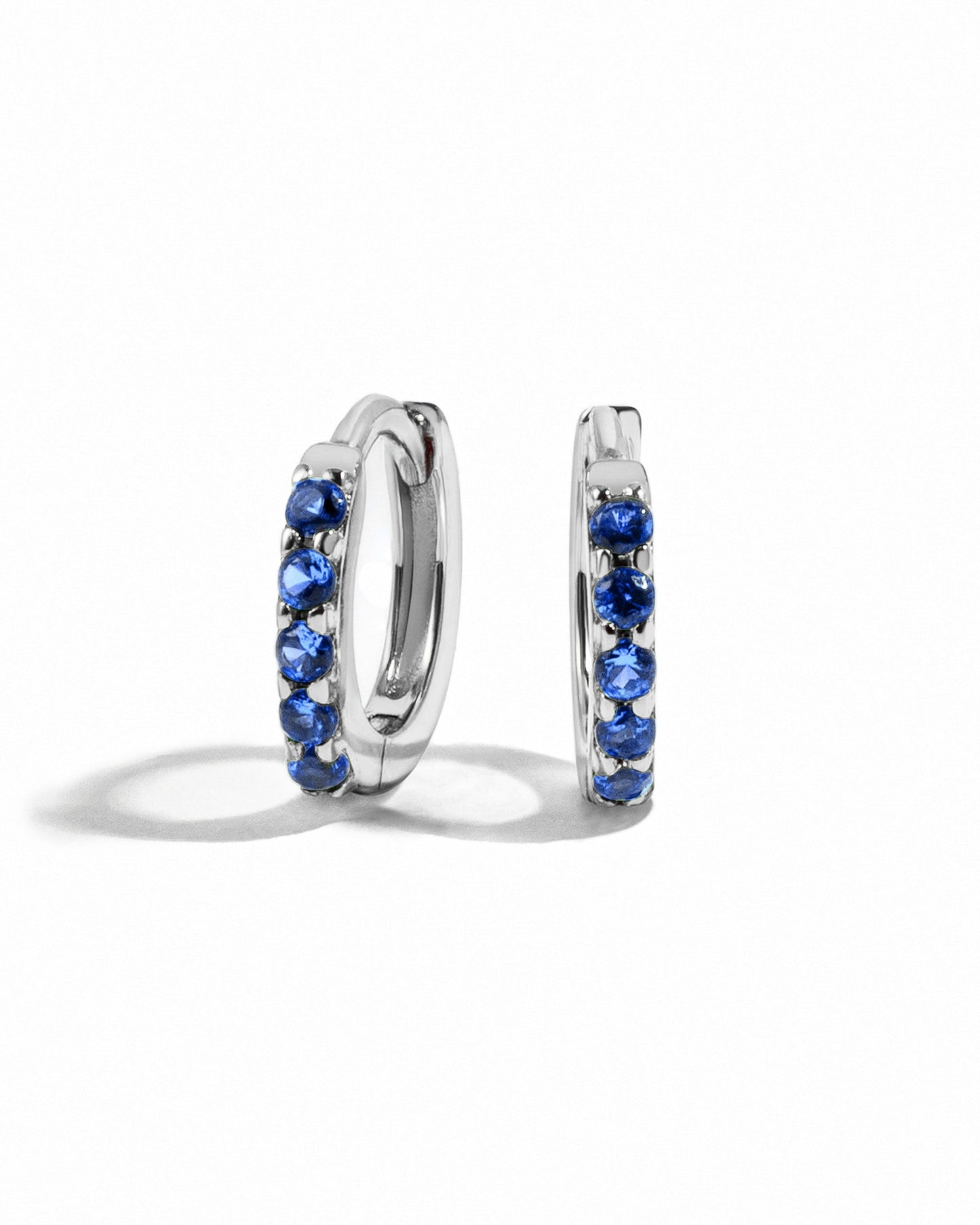 7mm Sapphire Huggies