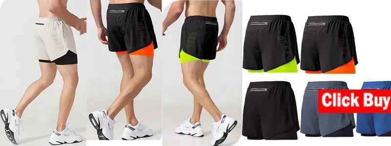 Men's Running Shorts – Lightweight Gym & Sport Training Short Pants