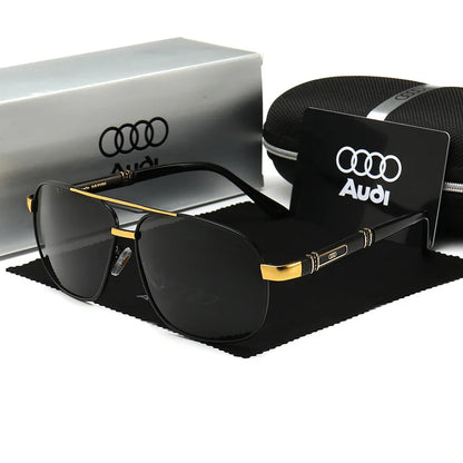 Polarized UV400 Driving Sunglasses for Men & Women — Square Frame, Auto Enthusiast Gift