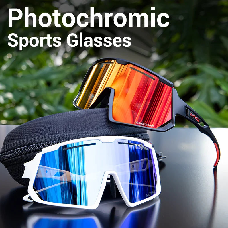 Kapvoe Photochromic Sunglasses for Men Cycling Glasses UV400 Sports Outdoor MTB Baseball Eyewear Women Sunglasses Cycling