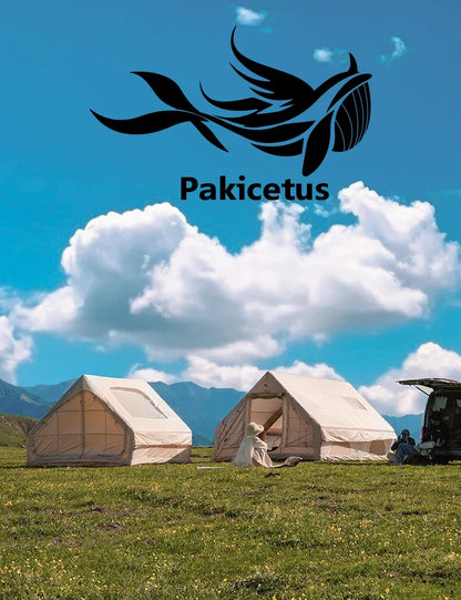 PAKICETUS Inflatable Camping Tent – 4-8 Person Portable 4-Season Waterproof Tent with Windows