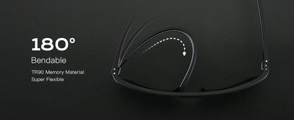 ZENOTTIC Polarized Sunglasses for Men Lightweight TR90 Frame UV400 Protection Square Sun Glasses