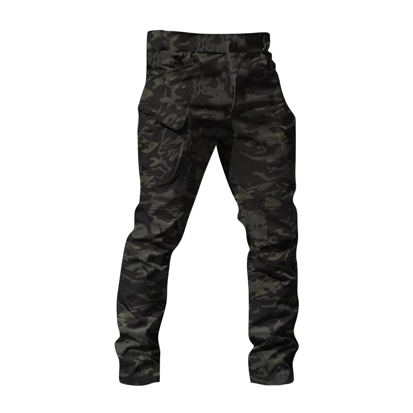 Men's Multi-Pocket Camo Cargo Pants – Tactical Overalls, 8 Colors, M-XXXL