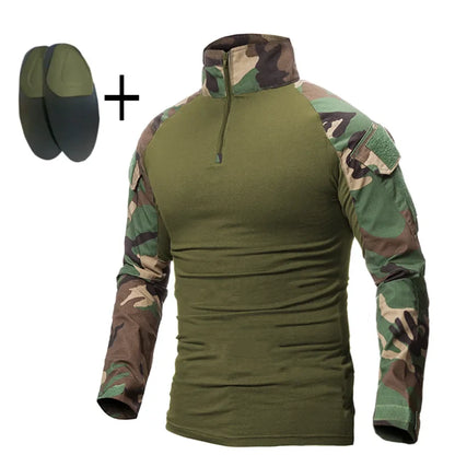 Men's Long Sleeve Camping & Hunting Clothing Set – Shirt & Pants