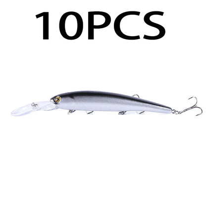 Deep Diving Minnow Wobbler Lure – 16.5cm, 21g, 2.5-4.5m Depth, Bass Pike Perch, 3 Colors