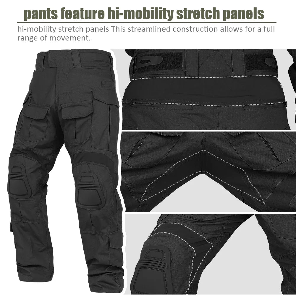 G3 Combat Uniform Tactical Sets Combat Shirt Cargo Pantsuit Training Hiking Hunting Clothes Wear-resisting Suit
