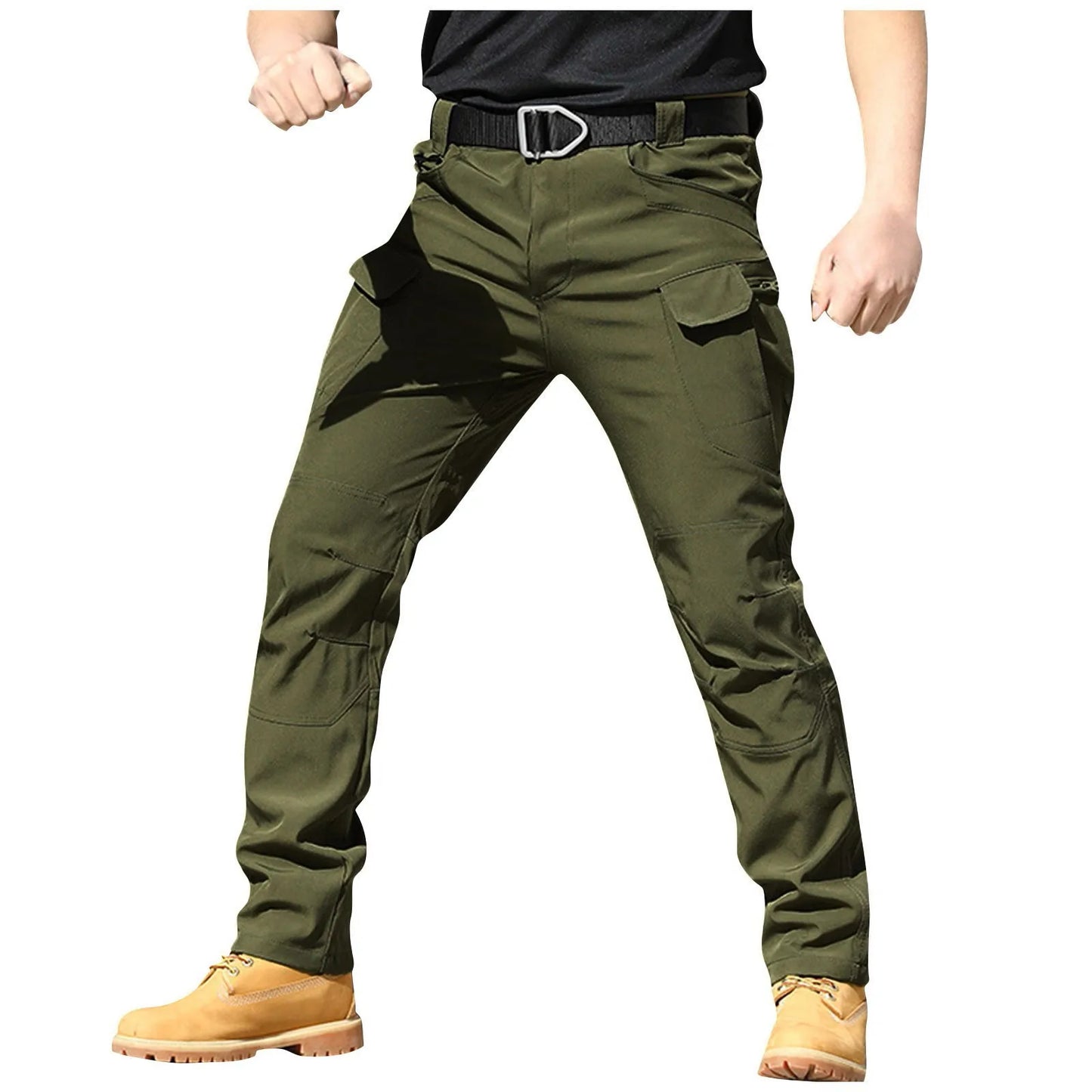 Men's Multi-Pocket Camo Cargo Pants – Tactical Overalls, 8 Colors, M-XXXL