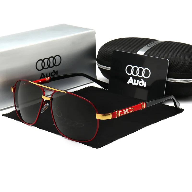 Polarized UV400 Driving Sunglasses for Men & Women — Square Frame, Auto Enthusiast Gift