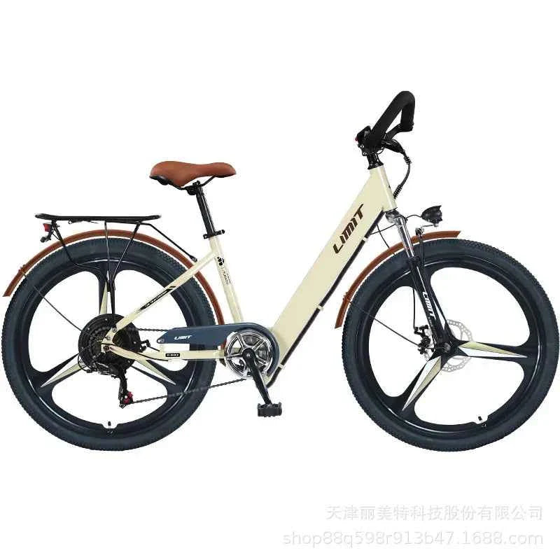 400W brushless motor city riding electric bicycle 48V20AH lithium battery electric moped adult bicycle 26-inch leisure E-Bike