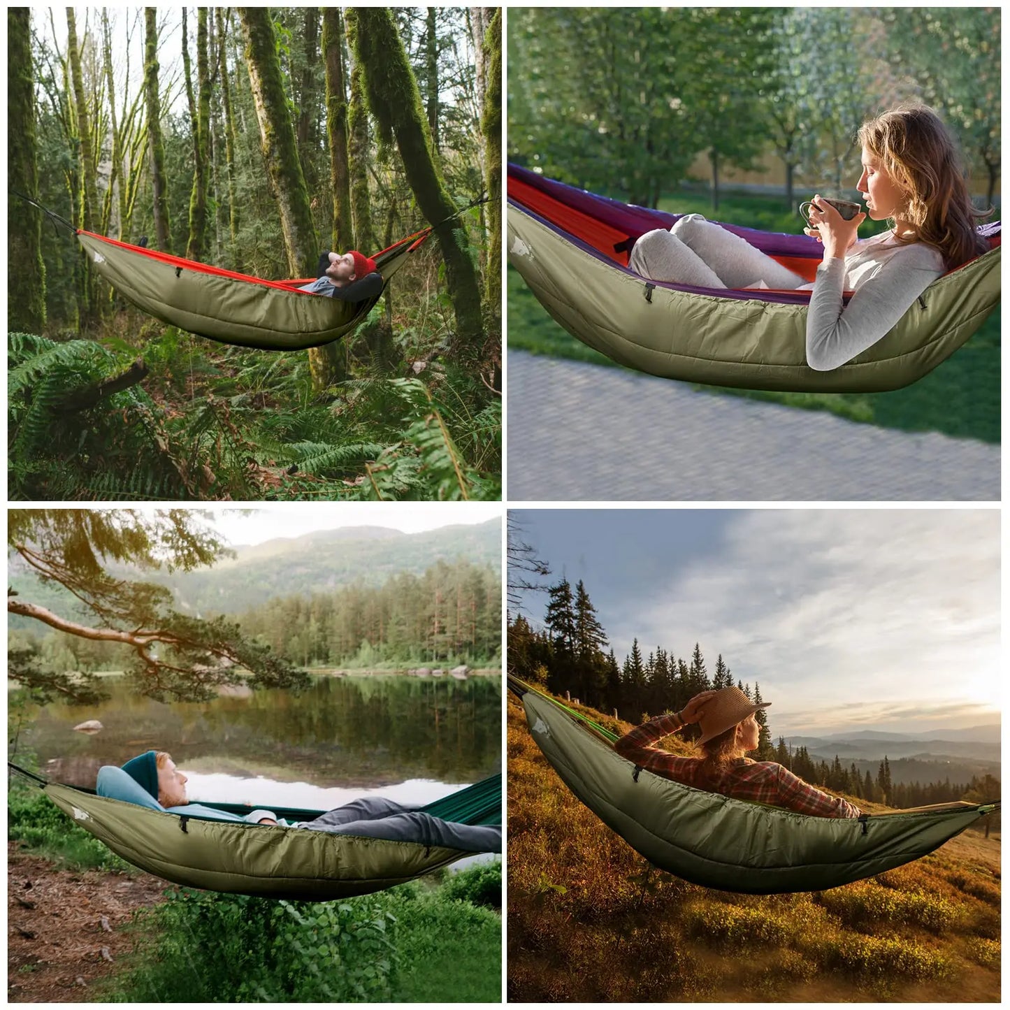 4-Season Hammock Under Quilt – Insulated Sleeping Blanket, Rated 5–20°C