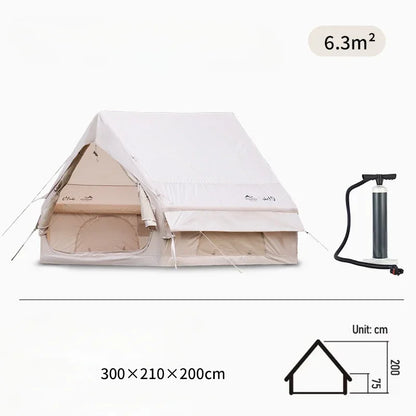 Fully Automatic Inflatable Camping Tent – 6.3m, Waterproof Oxford, Electric or Pump Inflation