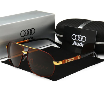 Polarized UV400 Driving Sunglasses for Men & Women — Square Frame, Auto Enthusiast Gift