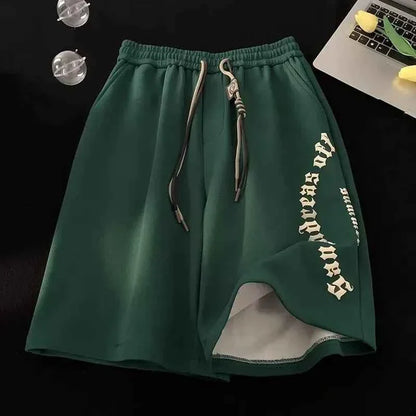 M-5XL Men Shorts Casual Short Pants Oversize Beach Shorts Retro Letters Print Sports shorts