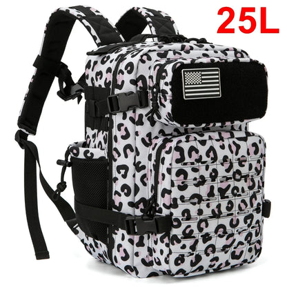 Men's Tactical Survival Backpack – Laser Cut MOLLE with Dual Cup Holders