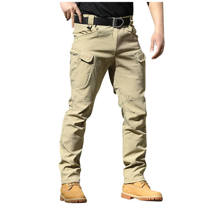 Men's Multi-Pocket Camo Cargo Pants – Tactical Overalls, 8 Colors, M-XXXL
