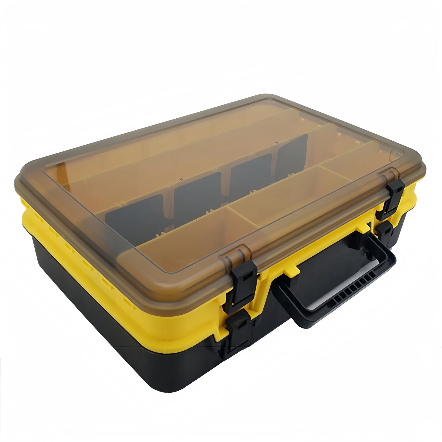 Double-Layer Portable Fishing Tackle Box – ABS Plastic, 3 Colors