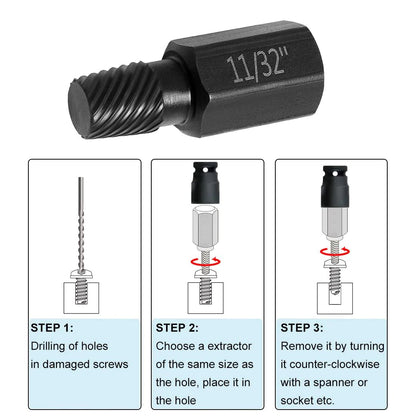 Dailyardtool¬Æ Broken Head Bolt Screw Cap Extractor Broken Head Screw Hexagon Socket Bolt Removal Tool